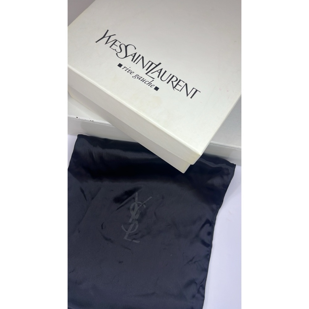 Yves Saint Laurent YSL Hero Patent Leather Logo Slingback Sandals (Size: 8.5) - Picture 6 of 8
